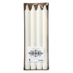 Stearínová sviečka White set 8 ks