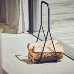 Krbové náradie - nosič a kôš na drevo ku krbu FRAME