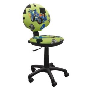 MAXMAX Dětská otočná židle PAUL - FORMULE zelená