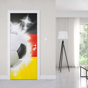 GLIX Fototapeta na dvere - Football German Flag Sparkles