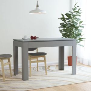 Jedálenský stôl, sivý 120x60x76 cm, drevotrieska