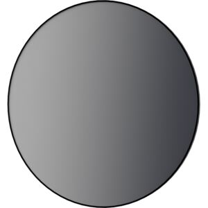 Zrkadlo THIN kruhové LED v čiernom rámiku D1000
