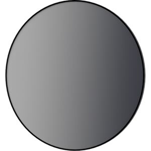 Zrkadlo THIN kruhové LED v čiernom rámiku D800