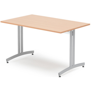 Jedálenský stôl Sanna, 1200x700 mm, buk / šedá