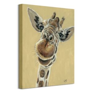 Obraz na plátne Zvedavá žirafa Brown Louise 40x50cm WDC94751