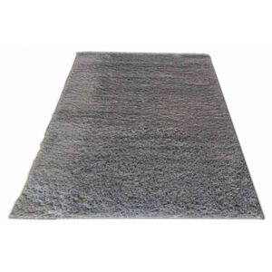 Kusový koberec Shaggy vlas 50 mm šedý, Velikosti 80x150cm