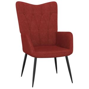 Relaxačná stolička 62x68,5x96cm vínovo-červená látka