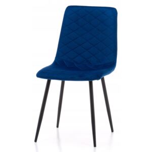 PROXIMA.store - Čalúnená jedálenská stolička SIMPLE 2 - modrá