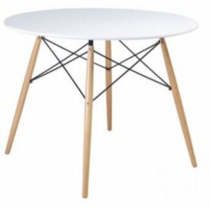 AGA Jedálenský stôl okrúhly 60 cm Aga - biely - MR2030-60