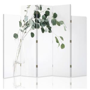 CARO Paraván - Plant In A Glass Vase | päťdielny | obojstranný 180x180 cm