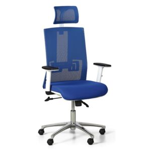 Kancelárska stolička Essen White, modrá