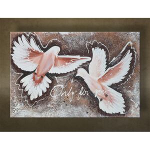 Ručne maľovaný obraz Zľava 23 % DeLUXE HRDLIČKY 1 dielny 60x90 cm 045D1/24h (objednajte do 12:00 s doručením do 24 hodín)