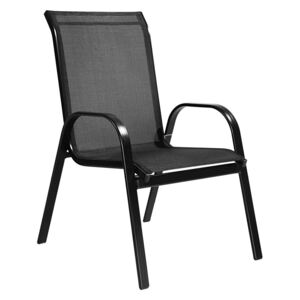 NABBI Arkadia záhradná stolička čierna