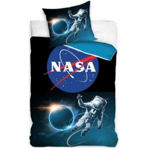 Carbotex · Bavlnené posteľné obliečky NASA - motív Vesmírna misia - 100% bavlna - 70 x 90 cm + 140 x 200 cm