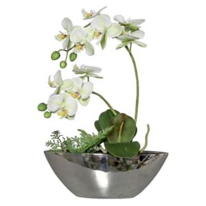 UMELÝ KVET orchidea 40 cm - Kvetinové dekorácie