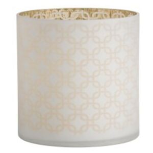 Svietnik biely zlatý alebo váza sklenená 2ks set WHITE SOFT