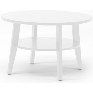 Konferenčný stolík Holly, Ø 800x500 mm, biely