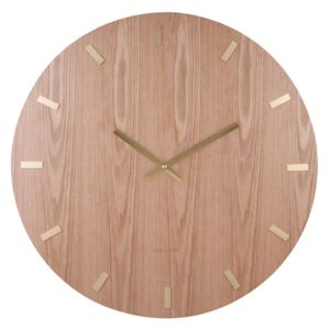 KARLSSON Nástenné hodiny Wood XL svetlé drevo