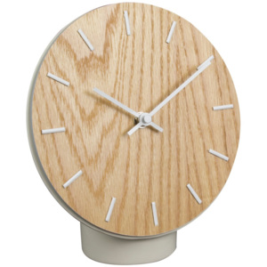 Stolové drevené hodiny s keramickým podstavcom Le Studio Hygge