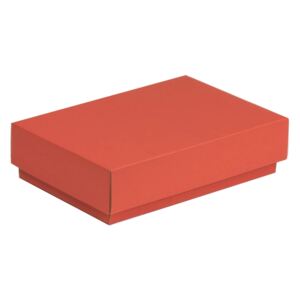 Darčeková krabička s vekom 200x125x50 mm, koralová