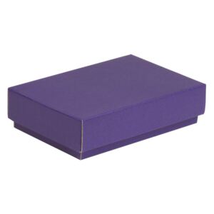 Darčeková krabička s vekom 200x125x50 mm, fialová