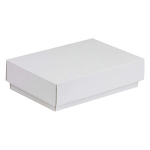 Darčeková krabička s vekom 200x125x50 mm, biela