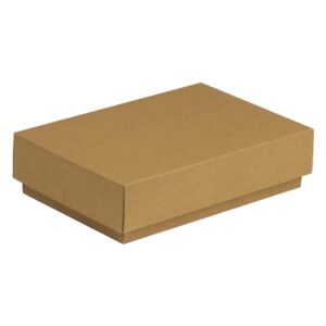 Darčeková krabička s vekom 200x125x50 mm, hnedá - kraft