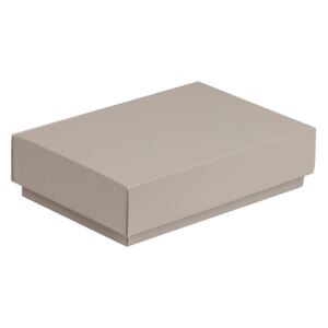 Darčeková krabička s vekom 200x125x50 mm, sivá
