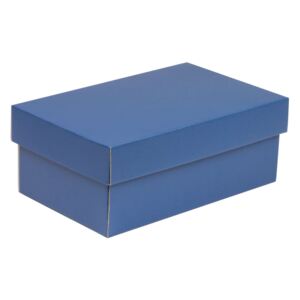 Darčeková krabička s vekom 250x150x100 mm, modrá