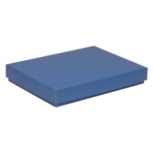 Darčeková krabica s vekom 350x250x50 mm, modrá
