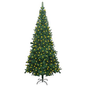 Umelý vianočný stromček s LED L 240 cm zelený