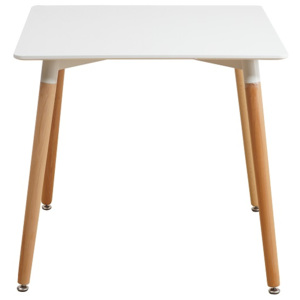 Jedálenský stôl 70x70 DIDIER NEW 2 biela / buk Tempo Kondela