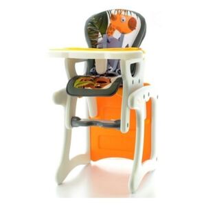 Euro Baby Jedálenský stolček 2v1 - Žirafa oranžová, K19