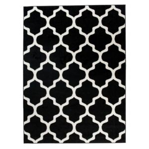 Kusový koberec Berda čierny, Velikosti 60x100cm