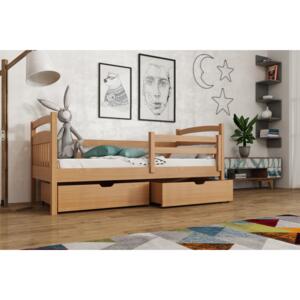 Detská posteľ 80 cm Karine (s roštom a úl. priestorom) (buk). Akcia -33%. Vlastná spoľahlivá doprava až k Vám domov