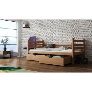 Detská posteľ 80 x 180 cm Somer (s roštom a úl. priestorom) (buk). Akcia -33%. Vlastná spoľahlivá doprava až k Vám domov