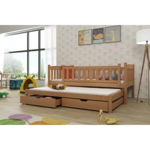 Detská posteľ 80 x 180 cm Amalia (s roštom a úl. priestorom) (buk). Akcia -33%. Vlastná spoľahlivá doprava až k Vám domov