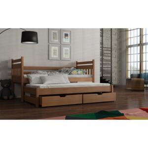Detská posteľ 80 x 180 cm DANNY (s roštom a úl. priestorom) (buk). Akcia -33%. Vlastná spoľahlivá doprava až k Vám domov
