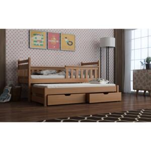 Detská posteľ 80 x 180 cm DORIA (s roštom a úl. priestorom) (buk). Akcia -33%. Vlastná spoľahlivá doprava až k Vám domov