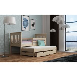 Detská posteľ 80 x 180 cm TOYA (s roštom a úl. priestorom) (borovica). Akcia -33%. Vlastná spoľahlivá doprava až k Vám domov