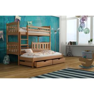 Detská posteľ 90 x 190 cm ANJA (s roštom a úl. priestorom) (buk). Vlastná spoľahlivá doprava až k Vám domov