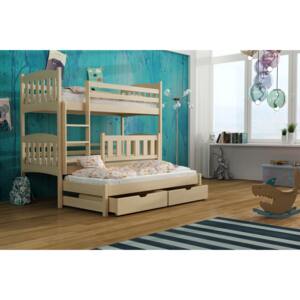 Detská posteľ 90 x 190 cm ANJA (s roštom a úl. priestorom) (borovica). Vlastná spoľahlivá doprava až k Vám domov