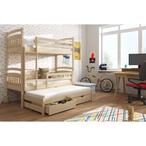 Detská posteľ 90 x 190 cm ANIE (s roštom a úl. priestorom) (borovica). Vlastná spoľahlivá doprava až k Vám domov