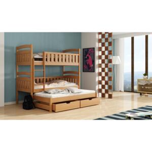 Detská posteľ 90 x 190 cm OLLIE (s roštom a úl. priestorom) (buk). Vlastná spoľahlivá doprava až k Vám domov