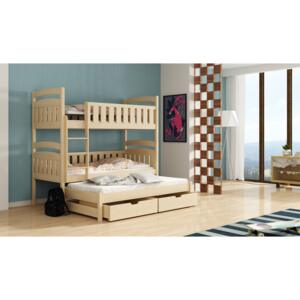Detská posteľ 90 x 190 cm OLLIE (s roštom a úl. priestorom) (borovica). Vlastná spoľahlivá doprava až k Vám domov