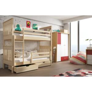 Detská posteľ 80 x 190 cm Brad (s roštom a úl. priestorom) (borovica). Vlastná spoľahlivá doprava až k Vám domov