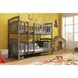 Detská posteľ 90 x 190 cm Fermin (s roštom a úl. priestorom) (grafit). Vlastná spoľahlivá doprava až k Vám domov