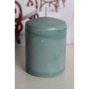 Modrá tiffany sviečka valec 8x6cm