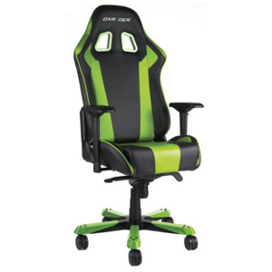 Kancelárska stolička King, čierna/zelená