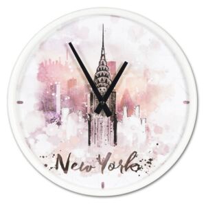Nástenné hodiny Vintage New York 30 cm